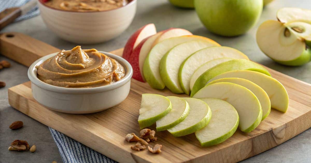 Apple Slices with Almond Butter