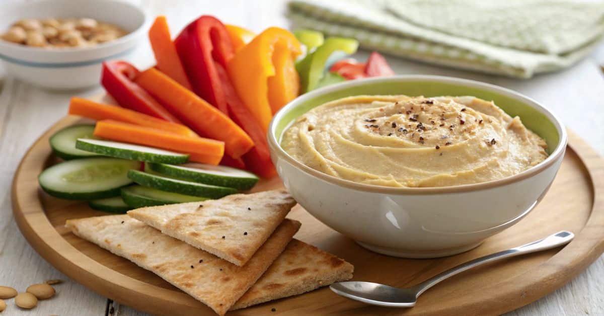 Hummus with Pita and Veggies