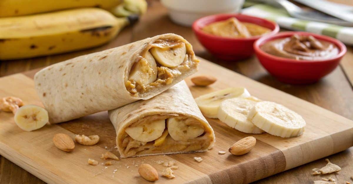 Peanut Butter and Banana Wraps