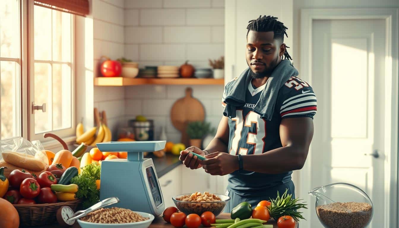 calorie intake for football players