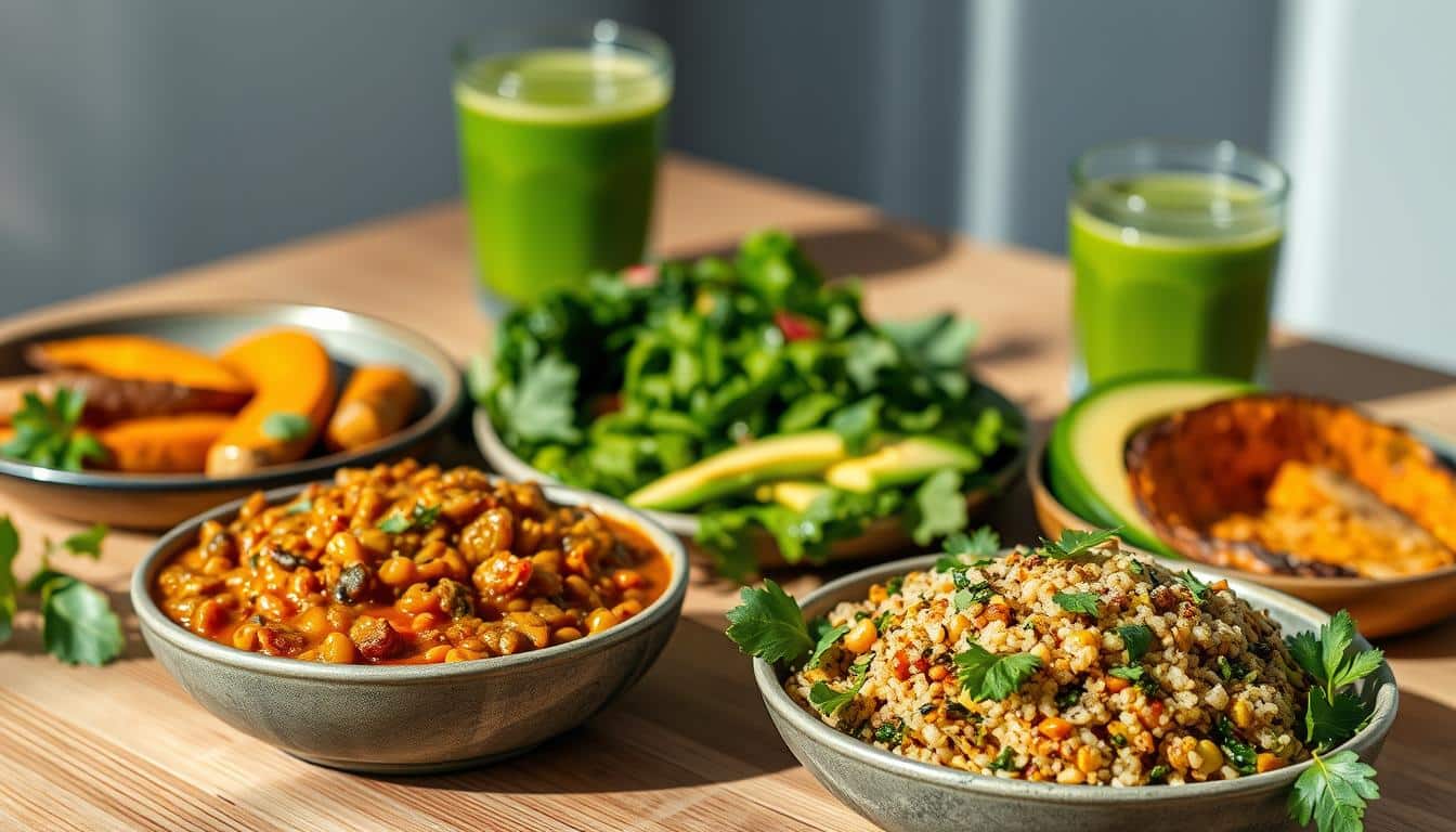 High-protein plant meals