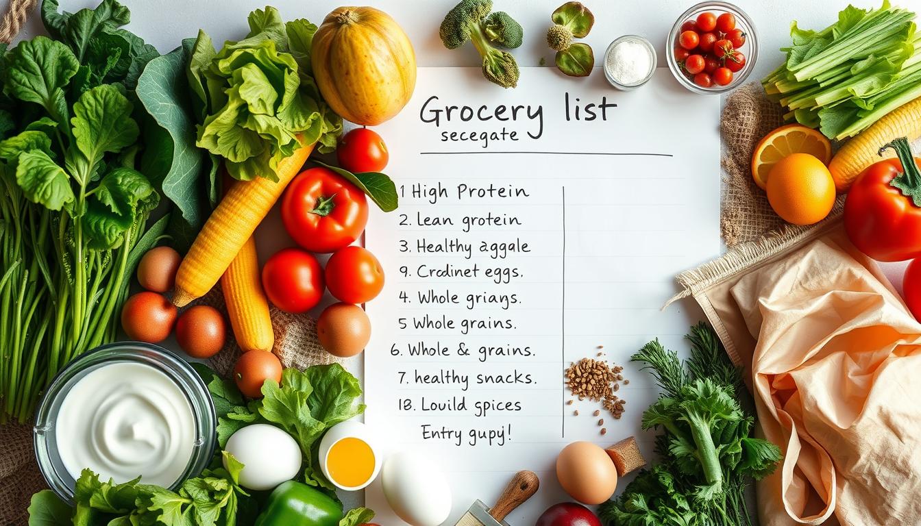budget grocery list for athlete meals