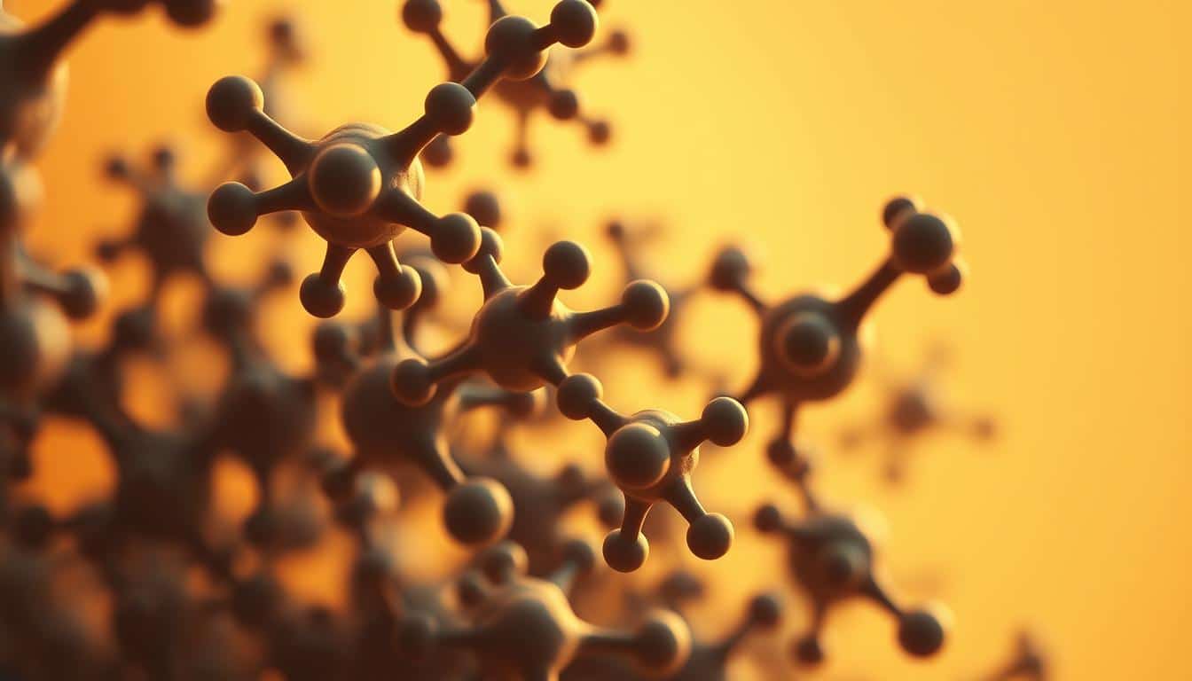 A close-up of a group of protein molecules, their intricate structures and bonds meticulously rendered in a warm, natural lighting. The proteins appear to be suspended in a softly blurred, golden-hued background, conveying a sense of importance and vitality. The image is captured at an angle that highlights the three-dimensional complexity of the molecules, inviting the viewer to appreciate the vital role of protein in athletic performance. A close-up of a group of protein molecules, their intricate structures and bonds meticulously rendered in a warm, natural lighting. The proteins appear to be suspended in a softly blurred, golden-hued background, conveying a sense of importance and vitality. The image is captured at an angle that highlights the three-dimensional complexity of the molecules, inviting the viewer to appreciate the vital role of protein in athletic performance.